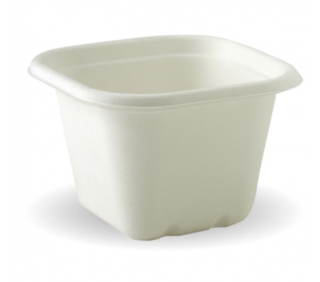 Takeaway Container Base White 630ml BioCane - BioPak
