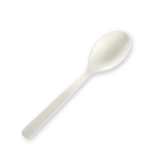 Teaspoon 4" White PLA - BioPak