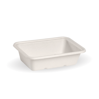 600ml BioCane White Takeaway Base - BioPak