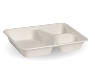 3-Compartment BioCane Base White - BioPak