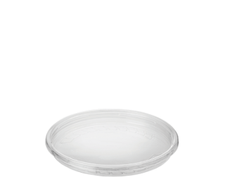 Round Deli Container Lid, Recessed, To Suit 8 - 32 oz, Clear - Castaway