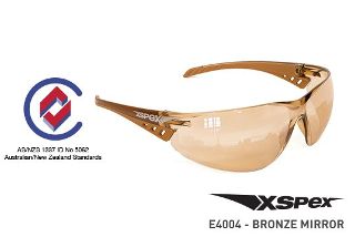 XSPEX' Safety Spec, Bronze Indoor/Outdoor Mirror  - Esko