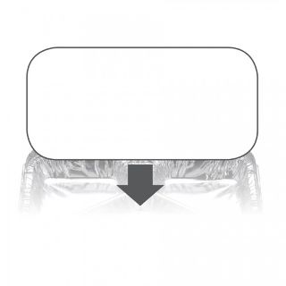 Ovenable Foil Container Board Lid 7123LB - Confoil