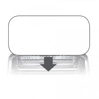 Ovenable Foil Container Board Lid 7127LB - Confoil