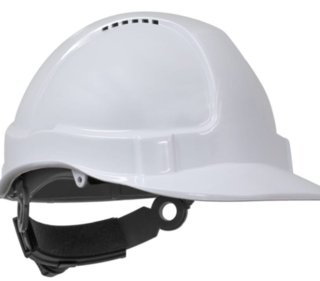 TUFF-NUT' Ratchet  Vented Hard Hat, WHITE - Esko