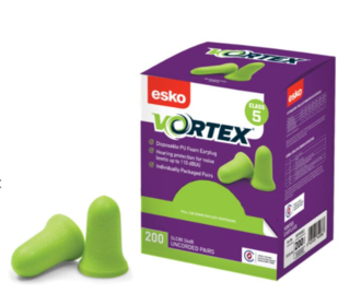 Vortex® Bell Shaped Un-Corded Earplugs - Esko