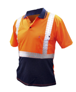 Good2Glow™ Hi-Vis Polo Shirt, Reflective, Size XL - Esko