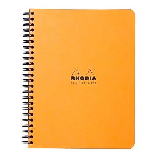 Rhodia Meeting Book Spiral A5+ Orange