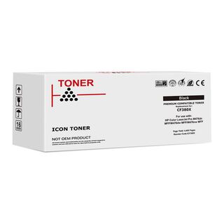 Icon Compatible HP CF380X Black Toner Cartridge (312X)