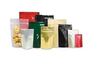 Standup Pouch with Zipper 1kg 235x335mm WHITE MATT - Pack Fresh