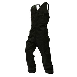 Overall Action Bib, 300Gsm Cotton, Black-Size 10