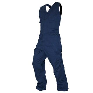 Overall Action Bib, 300Gsm Cotton, Navy-Size 16
