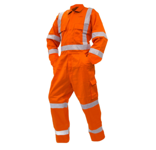 Overall Ls, 200Gsm Cotton Ripstop, Orange, Ttmc-W-Size 16