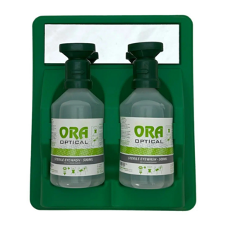 Ora Wall Mounted Eyewash With 2 500Ml Bottles