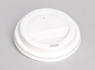 White 4oz Plastic Coffee Cup Lid - Coastal